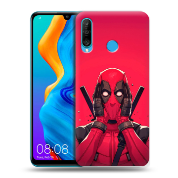 Силиконовый чехол на Huawei Honor 20S с принтом Дедпул Deadpool