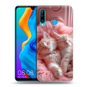Силиконовый чехол на Huawei Honor 20S с принтом котята котики Силиконовый чехол на Huawei Honor 20S с принтом котята котики