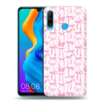 Силиконовый чехол на Huawei Honor 20S с принтом Розовые бантики
