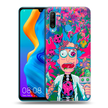 Силиконовый чехол на Huawei Honor 20S с принтом Рик и Морти Rick Morty