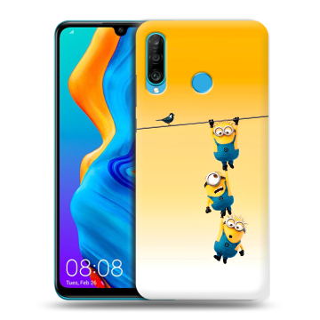 Силиконовый чехол на Huawei Honor 20S с принтом Миньоны