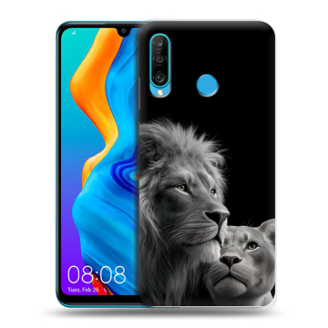 Силиконовый чехол на Huawei Honor 20S с принтом Лев кошки