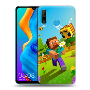 Силиконовый чехол на Huawei Honor 20S с принтом Майнкрафт Minecraft Силиконовый чехол на Huawei Honor 20S с принтом Майнкрафт Minecraft