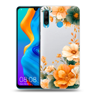 Силиконовый чехол на Huawei Honor 20S с принтом Цветы принт