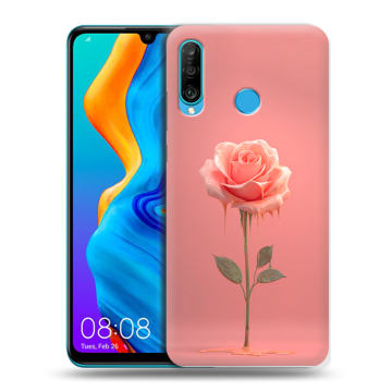 Силиконовый чехол на Huawei Honor 20S с принтом Розовая роза