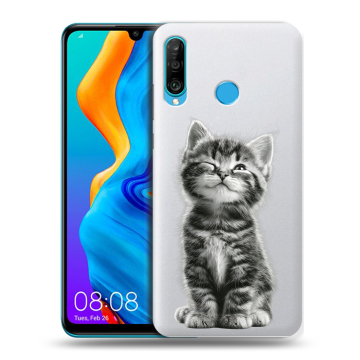 Силиконовый чехол на Huawei Honor 20S с принтом Котенок