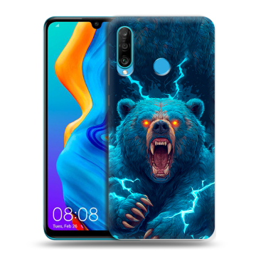 Силиконовый чехол на Huawei Honor 20S с принтом Медведь