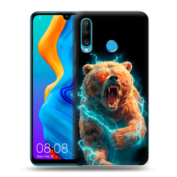 Силиконовый чехол на Huawei Honor 20S с принтом Медведь