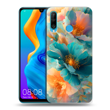 Силиконовый чехол на Huawei Honor 20S с принтом Цветы
