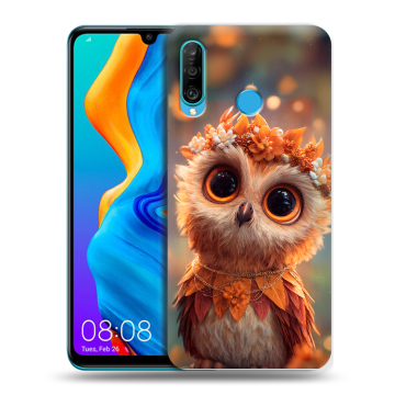 Силиконовый чехол на Huawei Honor 20S с принтом Милая сова