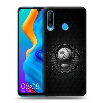 Силиконовый чехол на Huawei Honor 20S с принтом Герб Флаг СССР Силиконовый чехол на Huawei Honor 20S с принтом Герб Флаг СССР