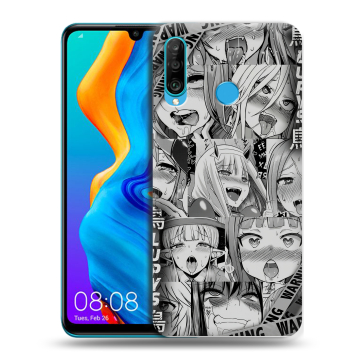 Силиконовый чехол на Huawei Honor 20S с принтом Ahegao Ахегао Аниме