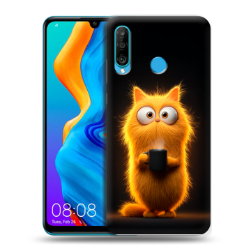 Силиконовый чехол на Huawei Honor 20S с принтом Смешной кот