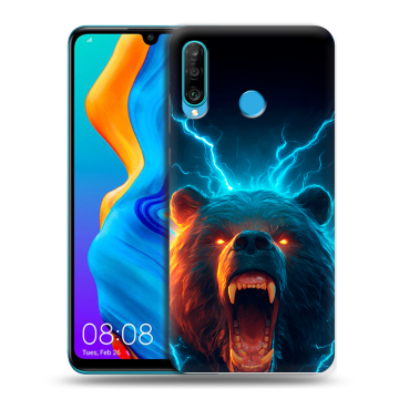 Силиконовый чехол на Huawei Honor 20S с принтом Медведь