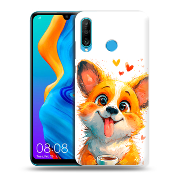 Силиконовый чехол на Huawei Honor 20S с принтом корги