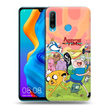 Силиконовый чехол на Huawei Honor 20S с принтом Adventure time Время приключений