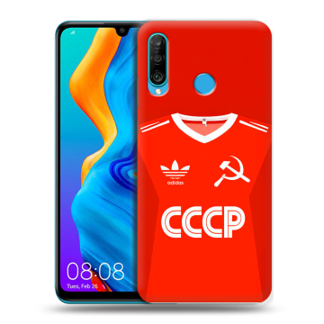 Силиконовый чехол на Huawei Honor 20S с принтом Флаг Герб СССР