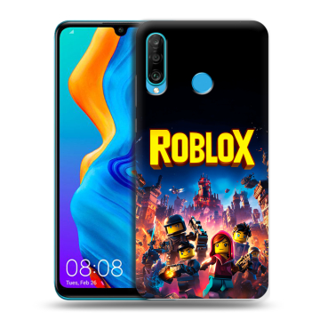 Силиконовый чехол на Huawei Honor 20S с принтом Roblox Роблокс