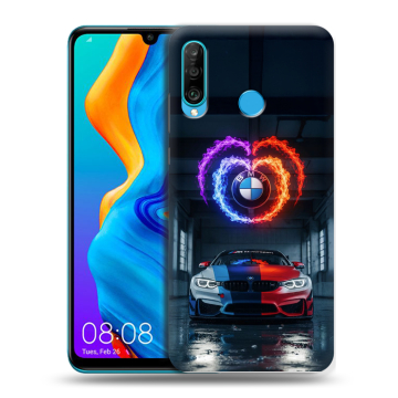 Силиконовый чехол на Huawei Honor 20S с принтом BMW БМВ