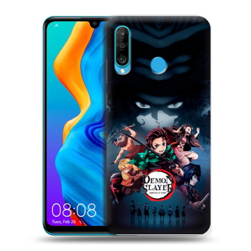 Силиконовый чехол на Huawei Honor 20S с принтом Demon Slayer Клинок рассекающий демонов