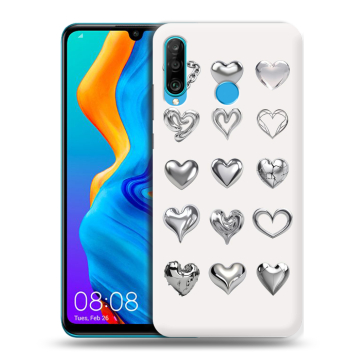 Силиконовый чехол на Huawei Honor 20S с принтом Y2K сердечки
