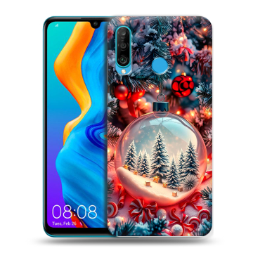Силиконовый чехол на Huawei Honor 20S с принтом Новый год