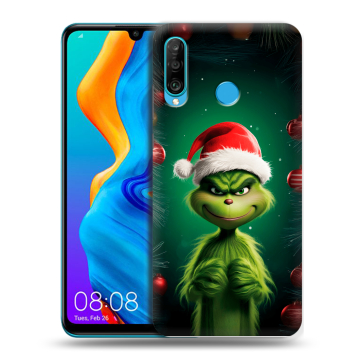 Силиконовый чехол на Huawei Honor 20S с принтом Гринч Новый год Рождество