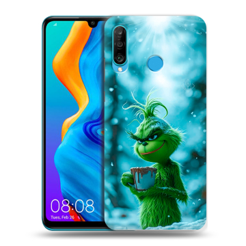 Силиконовый чехол на Huawei Honor 20S с принтом Новый год гринч