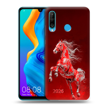 Силиконовый чехол на Huawei Honor 20S с принтом Новый год