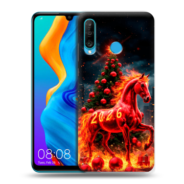 Силиконовый чехол на Huawei Honor 20S с принтом Новый год