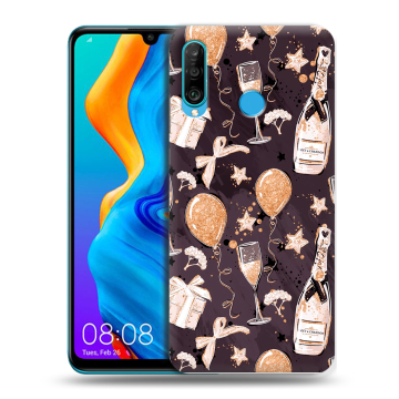 Силиконовый чехол на Huawei Honor 20S с принтом Новый год