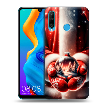 Силиконовый чехол на Huawei Honor 20S с принтом Новый год