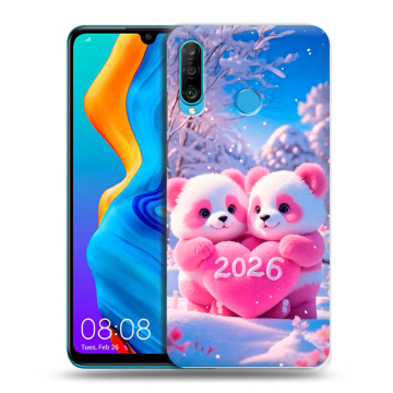 Силиконовый чехол на Huawei Honor 20S с принтом Новый год