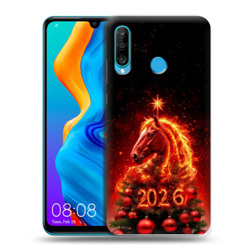 Силиконовый чехол на Huawei Honor 20S с принтом Новый год