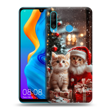 Силиконовый чехол на Huawei Honor 20S с принтом Новый год