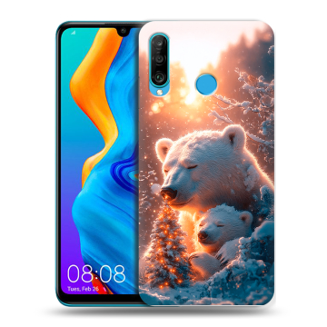 Силиконовый чехол на Huawei Honor 20S с принтом Новый год Силиконовый чехол на Huawei Honor 20S с принтом Новый год