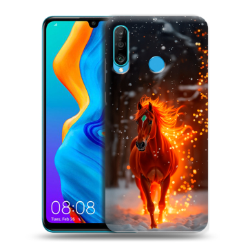 Силиконовый чехол на Huawei Honor 20S с принтом Новый год Силиконовый чехол на Huawei Honor 20S с принтом Новый год
