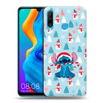 Силиконовый чехол на Huawei Honor 20S с принтом Стич Новый год Силиконовый чехол на Huawei Honor 20S с принтом Стич Новый год