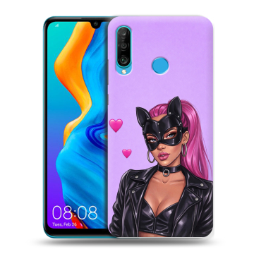 Силиконовый чехол на Huawei Honor 20S с принтом женский