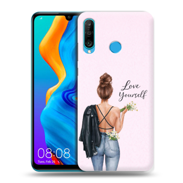 Силиконовый чехол на Huawei Honor 20S с принтом женский