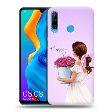 Силиконовый чехол на Huawei Honor 20S с принтом женский