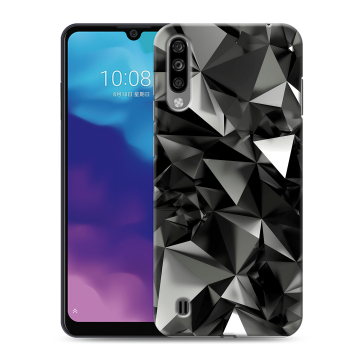 Силиконовый чехол на ZTE Blade A7 (2020) с принтом Черные кристаллы Силиконовый чехол на ZTE Blade A7 (2020) с принтом Черные кристаллы