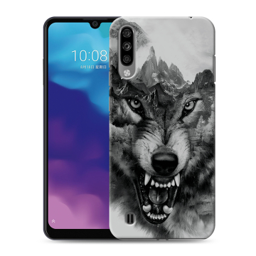 Силиконовый чехол на ZTE Blade A7 (2020) с принтом Волк Силиконовый чехол на ZTE Blade A7 (2020) с принтом Волк