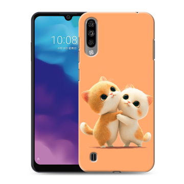 Силиконовый чехол на ZTE Blade A7 (2020) с принтом Милые котики Силиконовый чехол на ZTE Blade A7 (2020) с принтом Милые котики