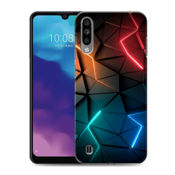 Силиконовый чехол на ZTE Blade A7 (2020) с принтом Абстракция неон