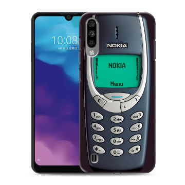 Силиконовый чехол на ZTE Blade A7 (2020) с принтом Старый телефон