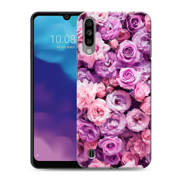 Силиконовый чехол на ZTE Blade A7 (2020) с принтом лавандовые розы