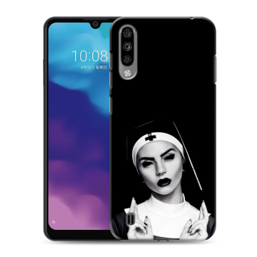 Силиконовый чехол на ZTE Blade A7 (2020) с принтом монашка Силиконовый чехол на ZTE Blade A7 (2020) с принтом монашка