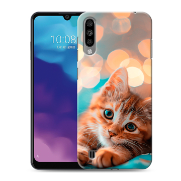 Силиконовый чехол на ZTE Blade A7 (2020) с принтом котик Силиконовый чехол на ZTE Blade A7 (2020) с принтом котик