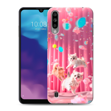 Силиконовый чехол на ZTE Blade A7 (2020) с принтом милые котики